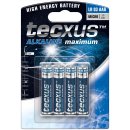 tecxus - LR03 / AAA (Micro) - 1,5 Volt 1200mAh AlMn - 4er...