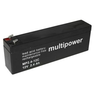 Multipower - MP2.4-12C - 12 Volt 2,4Ah Pb