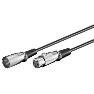 XLR Anschlusskabel - XLR-Stecker (3-Pin) > XLR-Buchse (3-Pin) - 2 Meter