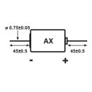 XENO - XL-050F/AX - 1/2 AA (Mignon) / ER14252 - 3,6 Volt 1200mAh Lithium-Thionylchlorid Batterie - Draht (axial)