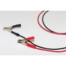 Krokodilklemmen - 2er Set - schwarz / rot - groß - 8cm