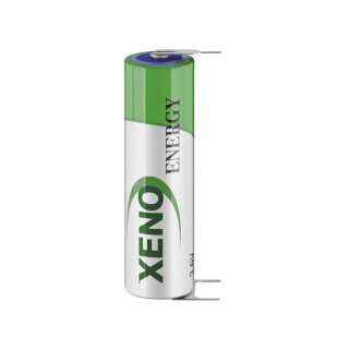 Xeno - XL-060 T3 - AA Mignon / ER14505 - 3,6 Volt 2400mAh Lithium-Thionylchlorid Batterie - Printanschlüssen [+Pol = Einzelpin | -Pol = Doppelpin]