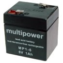 Multipower - MP1-6 - 6 Volt 1 Ah Pb
