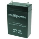 Multipower - MP2.8-6 - 6 Volt 2800mAh Pb