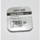 maxell - 389 / V389 / SR1130W - 1,55 Volt 80mAh AgO -...