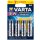 Varta - Professional - AA Mignon - 1,5 Volt 2900mAh Lithium Batterie - 4er-Blister