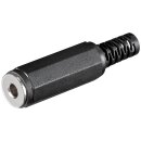 Klinkenkupplung - 3,5 mm - mono - Plastikausführung...