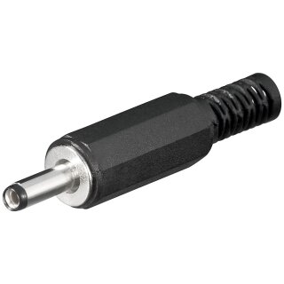 DC-Stecker mit Knickschutz - Bohrung 1,3mm x 3,4mm