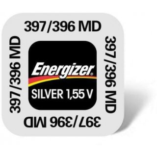 Energizer - 397 / 396 MD / SR726SW - 1,55 Volt 33mAh AgO - Knopfzelle