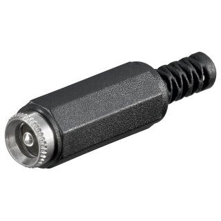 DC-Kupplung mit Knickschutz<br>Durchmesser 2,5 mm
