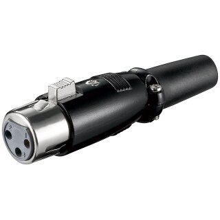 Mikrofonkupplung, 3 Pin<br>mit geschraubter Zugentlastung