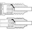 goobay - SAT/Antennen Adapterkabel (<70 dB), 2x geschirmt - F-Stecker > Koax-Stecker