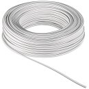 Lautsprecherkabel weiß CU - 100m Spule - Querschnitt 2x0,5mm²