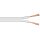 Lautsprecherkabel weiß CU - 100m Spule - Querschnitt 2x0,5mm²