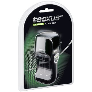 tecxus - CHARGER TC 200 USB - Steckerladegerät für NiMH / NiCD & USB