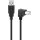 USB 2.0 Hi-Speed Kabel 90°, Schwarz