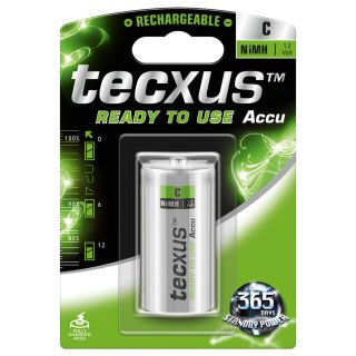tecxus - C (Baby) / HR14 - 1,2 Volt 4500mAh - LSD-NiMH Akku (Ready-to-Use)