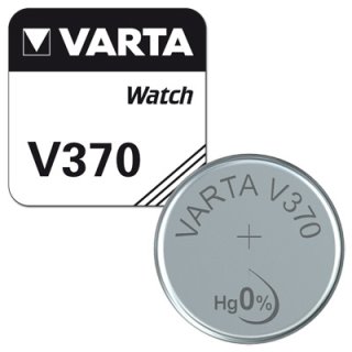 2 x Varta V370 SR920W SR69 SR920 1,55V UhrenBatterien  Silberoxid Knopfzelle 