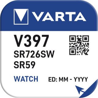 30 x Varta V397 SR726SW SR59 SR927 AG2 Silberoxid Uhr Batterien  Knopfzellen