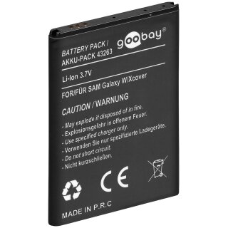 Ersatzakku - Samsung Galaxy W / XCover - 3,7 Volt 1450mAh Li-Ion