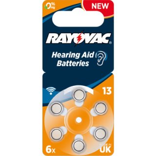 Rayovac - PR48 / 13A - 1,4 Volt 310mAh Zink-Luft Hörgeräte-Knopfzelle
