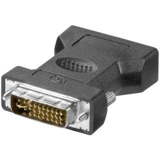 Analoger DVI-I/VGA Adapter, vergoldet - DVI-I-Stecker Dual-Link (24+5 pin) > VGA-Buchse (15-polig)