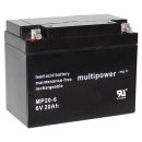 Multipower - MP20-6 - 6 Volt 20Ah Pb