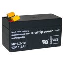 Multipower - MP1.2-12 - 12 Volt 1200mAh Pb