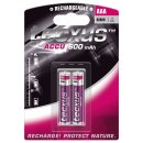 tecxus - Micro AAA - 1,2 Volt 600mAh NI-MH - 2er Blister