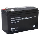 Multipower - MP8-12C - 12 Volt 8Ah Pb