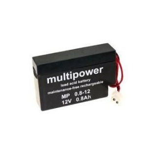 Multipower - MP08-12 - 12 Volt 0,8 Ah mit AMP-Buchse