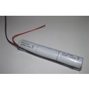 Akkupack für Notbeleuchtung - Stange / 3KR2500CV4P - Baby C - 3,6 Volt 2500mAh Ni-CD - Hochtemperatur