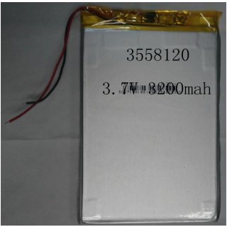 Einzelzelle - 3558120 - 3,7 Volt 3200mAh Li-Polymer