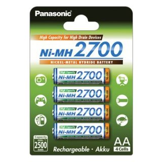 Panasonic - BK-3HGAE/4BE - Mignon AA - 1,2 Volt 2700mAh Ni-MH - 4er Blister | EOL