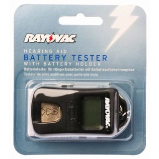 Rayovac - Tester für Hörgerätebatterien - inkl. Batterieaufbewahrungsbox