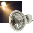 LED Strahler GU10 "H35 COB" 1 COB, 3000k, 230lm, 230V/3W, warmweiß