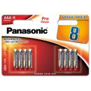 Panasonic - Pro Power - LR03 / Micro AAA - 1,5 Volt Alkaline - 8er Blister