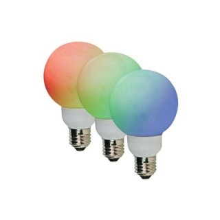 LED-LAMPE RGB - E27 - 20 LEDs - Ø80mm