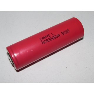 Panasonic - NCR-20650A - 3,6 Volt 3100mAh Li-Ion [LiNiCoALO2]
