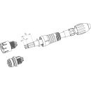 binder - Serie 720 - Snap-in Kabelstecker - Stiftkontakte 3-polig