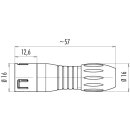 binder - Serie 720 - Snap-in Kabelstecker - Stiftkontakte 3-polig