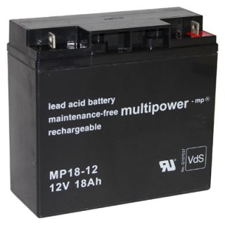 Multipower - MP18-12 - 12 Volt 18Ah Pb
