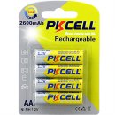 PKCELL - rechargeable battery - Mignon AA - 2600mAh 1,2 Volt Ni-MH 4er Pack
