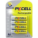 PKCELL - rechargeable battery - Mignon AA - 2000mAh 1,2 Volt Ni-MH 4er Pack