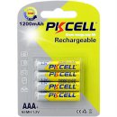 PKCELL - rechargeable battery - Micro AAA - 1200mAh 1,2...
