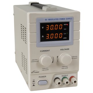 Labornetzgerät McPower "LBN-330" 0-30V, 0-3A regelbar, LED-Anzeige,Überspannungsschutz
