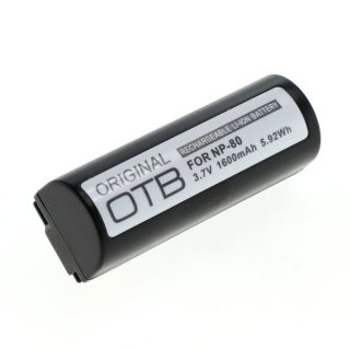 OTB - Ersatzakku kompatibel zu Fuji NP-80 - 3,7 Volt 1600mAh Li-Ion | EOL