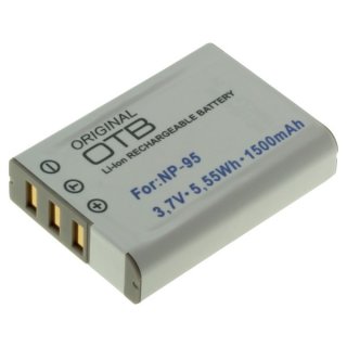 OTB - Ersatzakku kompatibel zu Fuji NP-95 - 3,7 Volt 1500mAh Li-Ion