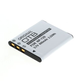 OTB - Ersatzakku kompatibel zu Casio NP-120 - 3,7 Volt 600mAh Li-Ion - EOL