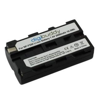 digibuddy - Ersatzakku kompatibel zu Sony NP-F550 - 7,4 Volt 2600mAh Li-Ion